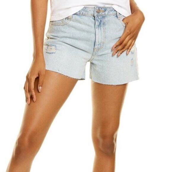 Alec Les Filles Deconstructed Denim Shorts Size 29 - Picture 1 of 6